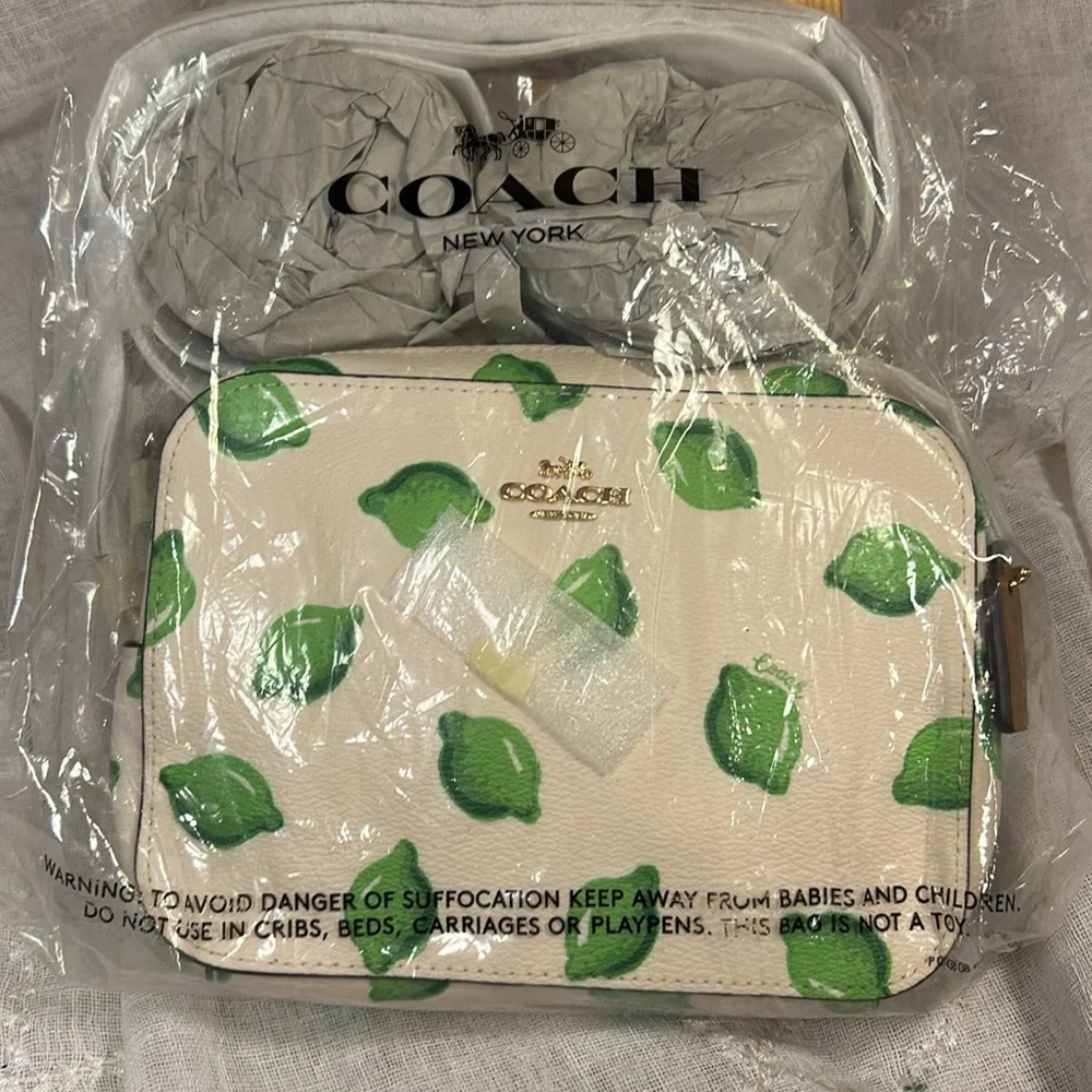 NWT Coach 3271 Lime mini camera bag